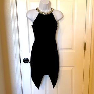 🌹NEW Agaci black rhinestone bodycon dress